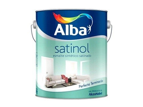 Esmalte Sintetico Satinado Blanco Satinol 4 Lts Alba