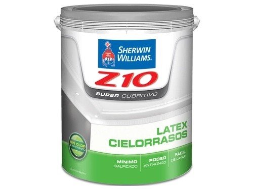 Latex Cielorraso Z10 Mate Blanco 20 Lts Sherwin Williams
