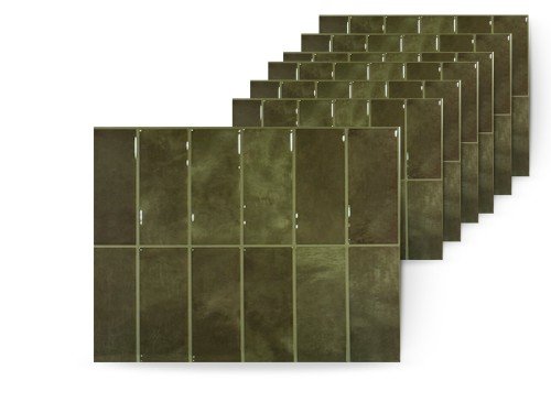 10 vinilo Autoadhesivos simil subway cocina resistente al fuego 0.9m2