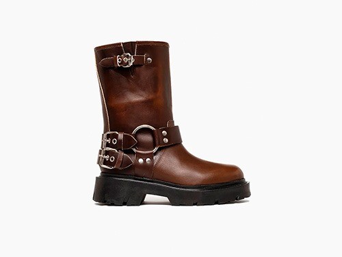 Borcegos de Cuero Marrón / PARUOLO