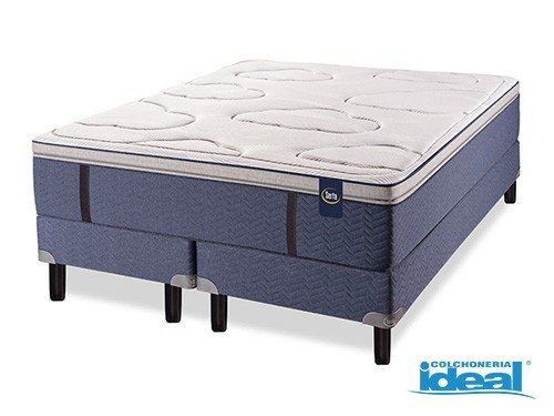 Sommier y Colchón 2 1/2 Plazas (160×200) Serta Pensilvania Resortes