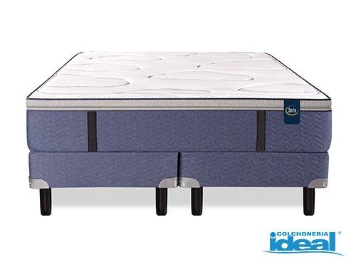 Sommier y Colchón 2 1/2 Plazas (160×200) Serta Pensilvania Resortes