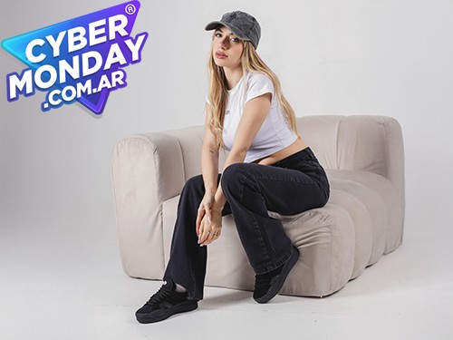 Zapatilla Bunny Full Negro Araquina