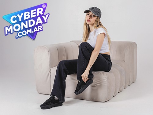 Zapatilla Bunny Full Negro Araquina