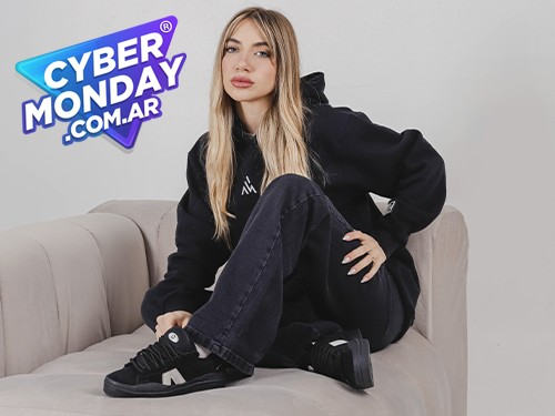 Zapatilla Bunny Negro Blanco Araquina