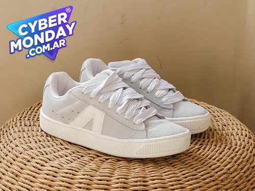 Zapatilla Sued Blanco Araquina