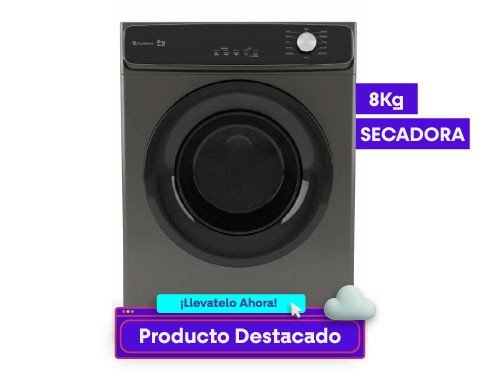 Secadora Steel Home 8KG Carga Frontal Gris SH-SV8G