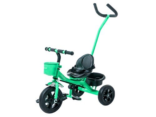 Triciclo con Manija Verde