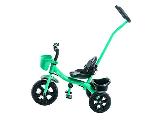 Triciclo con Manija Verde