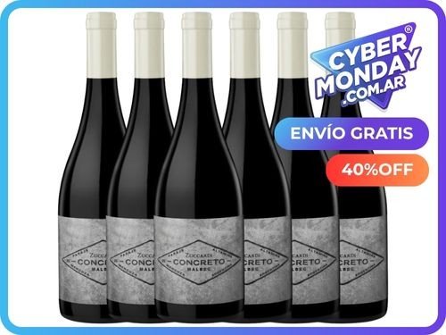 Vino Zuccardi Concreto Malbec Caja Cerrada Cybermonday