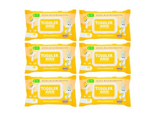 Toddler Deluxe Kit X6 Toallitas Húmedas Bebé Aloe Vera 48u