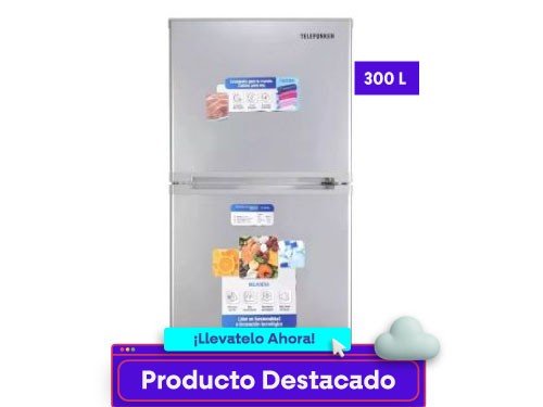 Heladera Telefunken 300L Cíclica TFK-HD300 Blanca