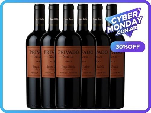 Vino Privado Reserva Jorge Rubio Malbec Caja Cerrada Cybermonday