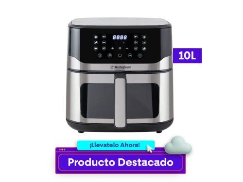 Freidora de Aire Westinghouse 10L Digital FR-1802 Negra