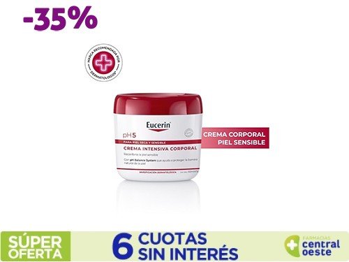 Crema Corporal Eucerin Ph5 Intensa PH5 Piel Seca/Sensible x 450 ml