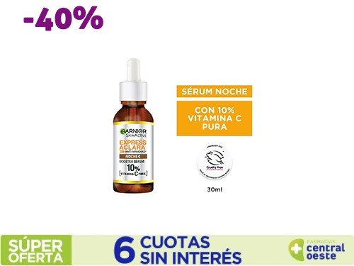 Sérum Noche Vitamina C 10% Vitamina C Pura Garnier 30ml