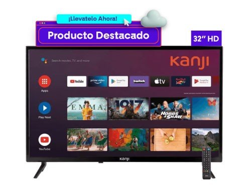 Smart Tv 32” Kanji Android Tv LED HD KJ-MT005-2