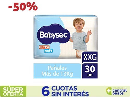 Pañales Babysec Ultra Soft XXG x30