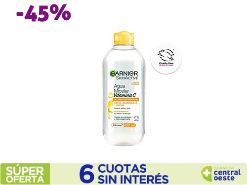 Agua Micelar Garnier Skinactive Vitamina C x400ml