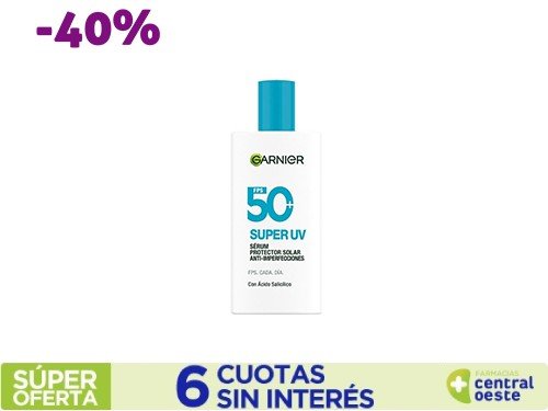 Protector Solar Facial Garnier Uv Anti Imperfecciones x40ml