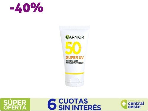 Protector Solar Facial Garnier Uv Toque Seco x40ml