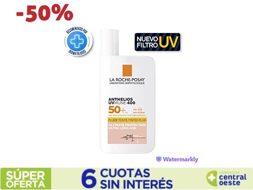 Protector Solar La Roche-posay Anthelios UV mune fluido color fps50 x5