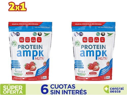 Ampk Nutri Vegan Protein Doypack x506g. Frutilla 