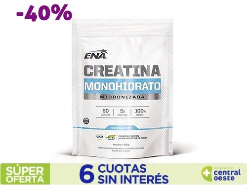 Ena Suplemento Deportivo Creatina Micronizada Sabor Neutro x 300Gr