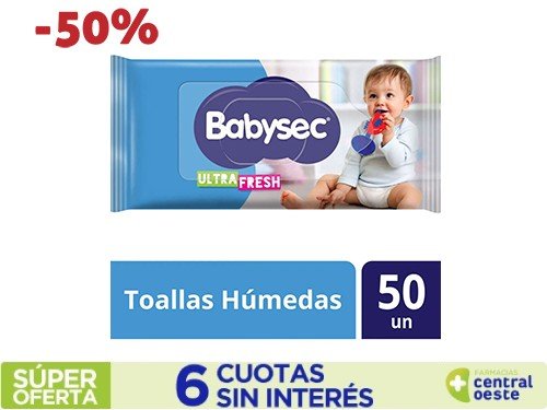 Toallas Humedas Babysec Ultra Fresh X 50U