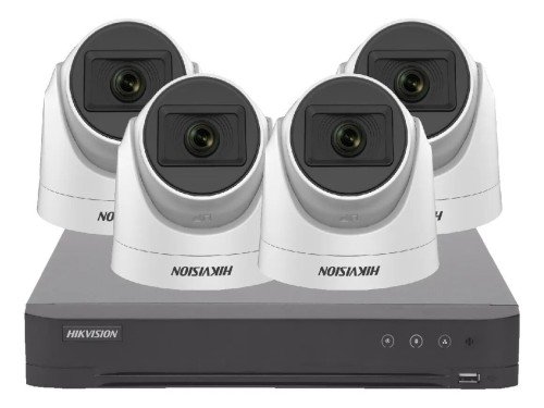 Kit de Seguridad DVR 4 Canales + 4 Domos 720p + Cable Hikvision