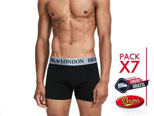 Pack X7 Bóxer Bross Lisos Talles Especiales