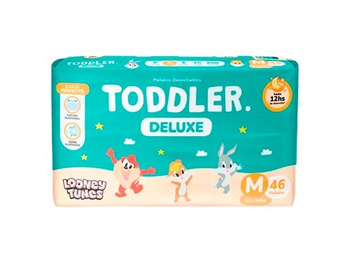Toddler Deluxe Pañales Descartables M 5,5kg A 9,5kg X 46u