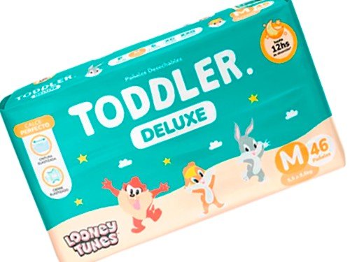 Toddler Deluxe Pañales Descartables M 5,5kg A 9,5kg X 46u