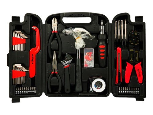 Set Caja De Herramientas Hogar Alpina 159 Piezas Reforzado