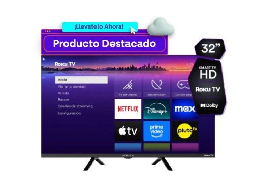 Smart TV 32" Noblex Roku HD DB32X3000