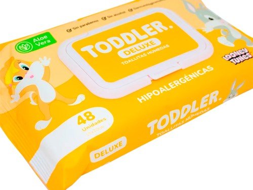 Toddler Deluxe Toallitas Húmedas Bebé Con Aloe Vera X 48u