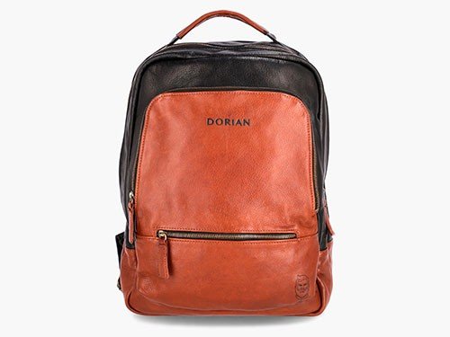 Mochila Leipzig Marrón y Negro