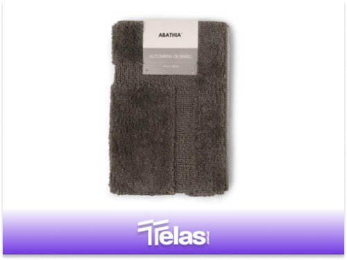 ALFOMBRA DE BAÑO PESADA GRIS 40X60