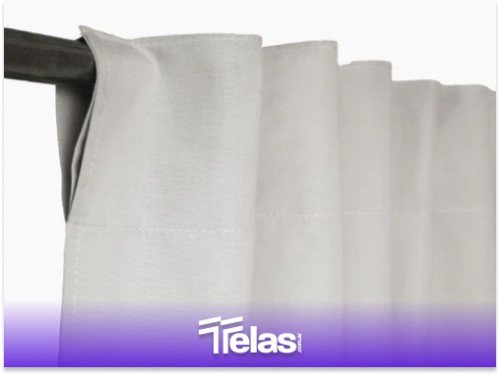 CORTINA PRE LISTA BLACKOUT LISO BLANCO (2 PAÑOS DE 1,40 X 2,20)