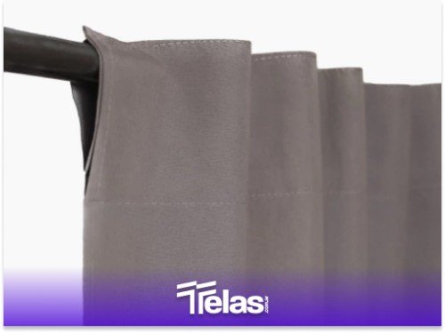 CORTINA PRE LISTA BLACKOUT LISO GRIS (2 PAÑOS DE 1,40 X 2,20)