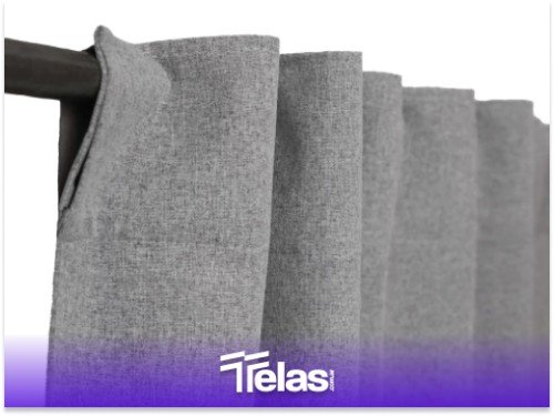 CORTINA PRE LISTA BLACKOUT TEXTIL GRIS (2 PAÑOS DE 1,40 X 2,20)