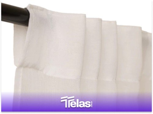 CORTINA PRE LISTA GASA PORTOBELLO BLANCO (2 PAÑOS DE 1,40 X 2,20)