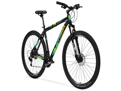 Mountain Bike Regal Aluminio R29 Negro/verde/celeste/amarillo