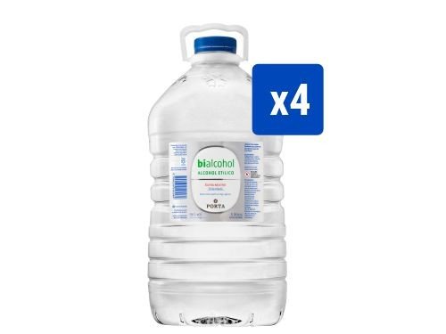 4 unid. Alcohol Extra Neutro Bidon 5L