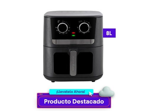 Freidora de Aire Kanji Home 8L Mecánica KJHAF1703 Negra