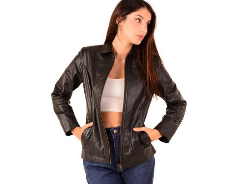 Campera BETTY de cuero vacuno Mi Campo