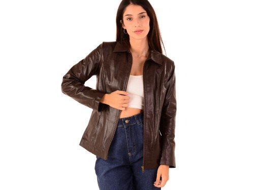 Campera BETTY de cuero vacuno Mi Campo