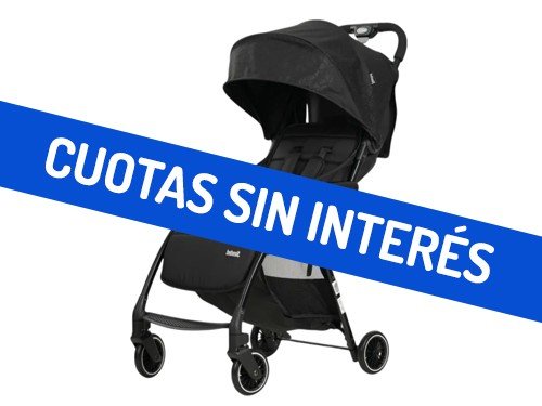 Coche Compacto Bebesit Foldy con Capota Extensible Negro