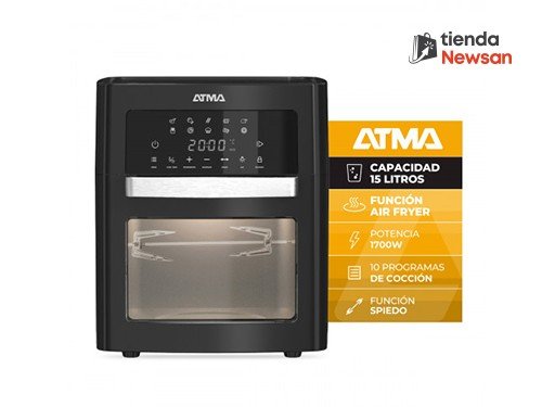Freidora De Aire Atma 15lts Negra