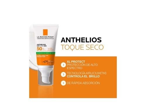 PROTECTOR SOLAR FPS 50+ TOQUE SECO GEL CREMA ANTHELIOS LA ROCHE POSAY